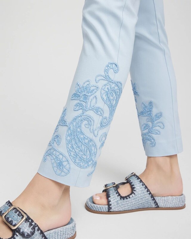 Brigitte Embroidered Ankle Pants - image 4